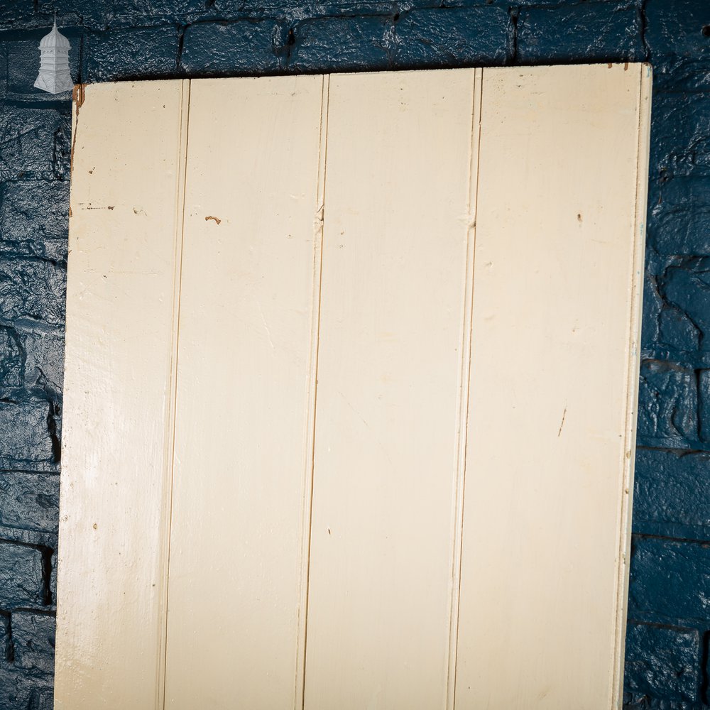 Victorian White Painted Braced and Ledged Cottage Door