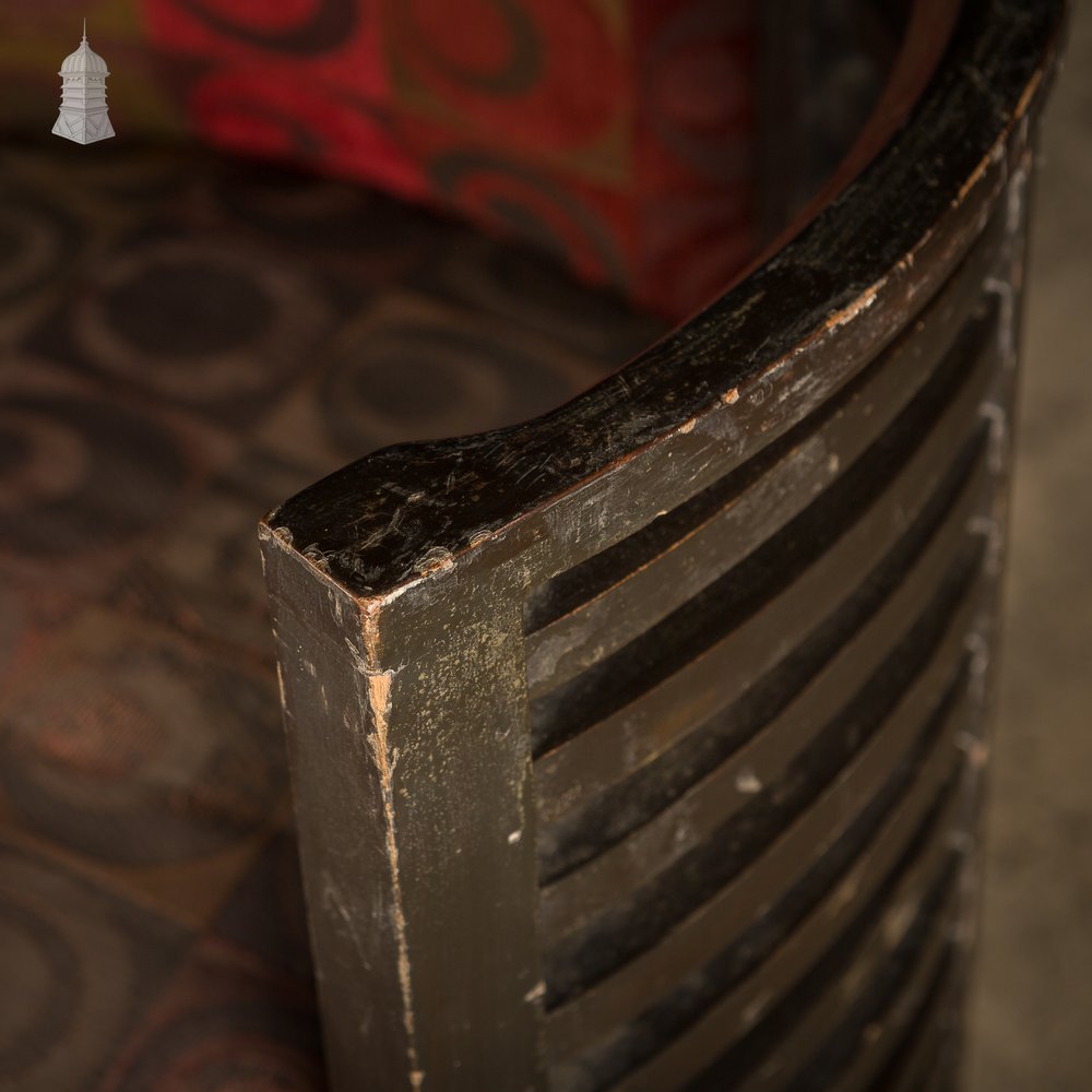 Art Deco Ebonised Tub Chair From A Hotel in Bombay [No. 5]