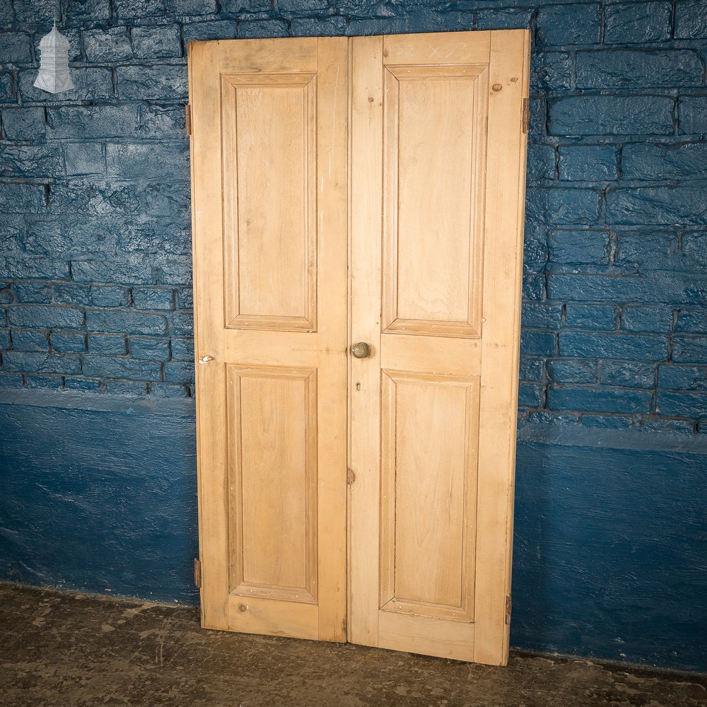 Pair of Small 19th C Paneled Cupboard Doors