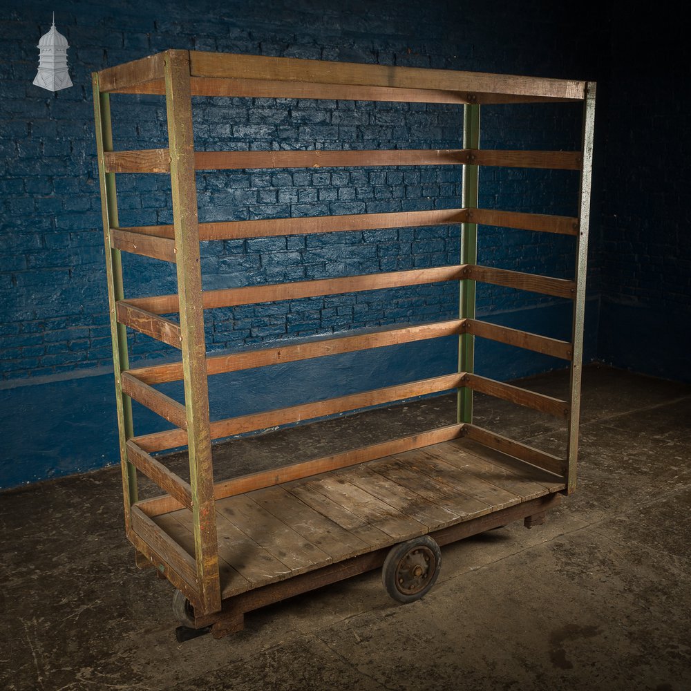 Large Vintage Industrial Trolley