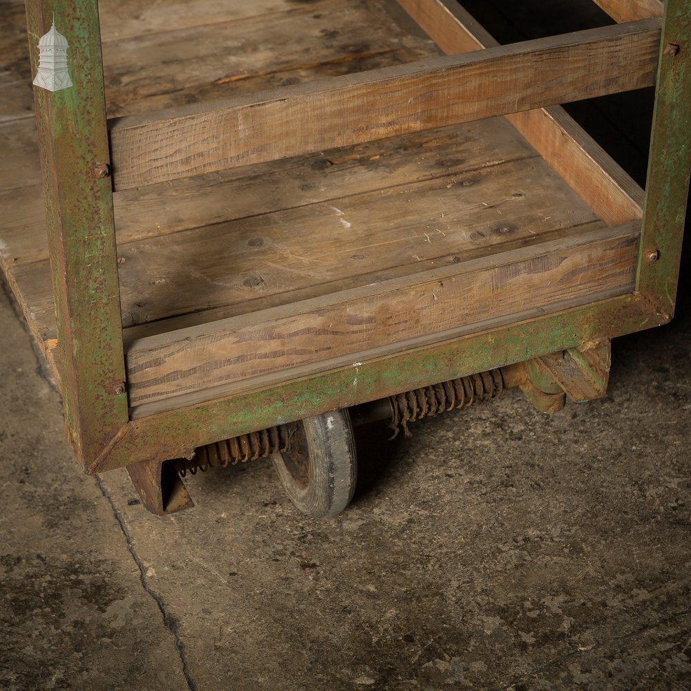 Large Vintage Industrial Trolley