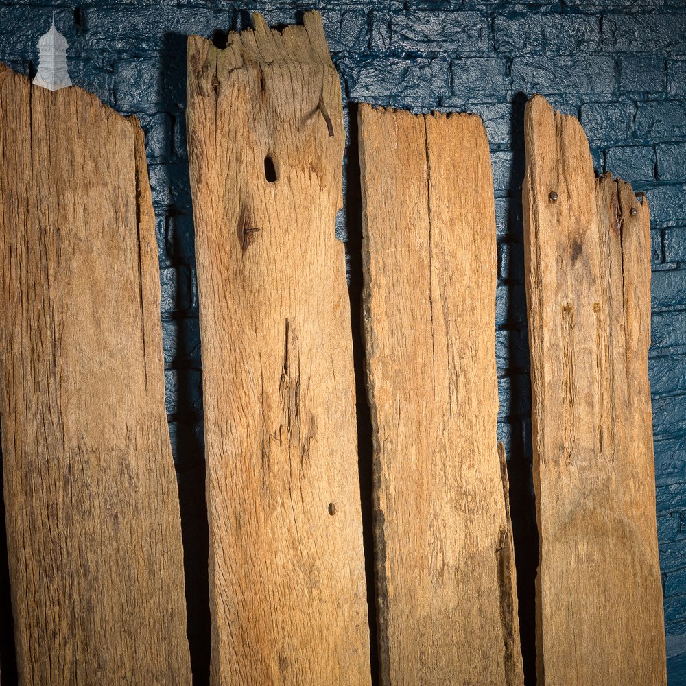 Large Batch of Worn Rustic Hardwood Pilings