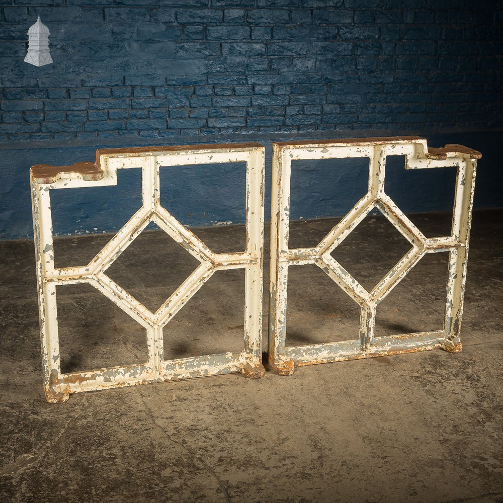 Pair of Decorative Victorian Industrial Machine Bases