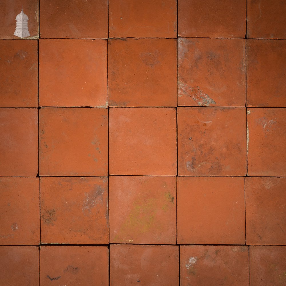 Batch of 320 6 inch x 6 inch Red Quarry Tiles - 7.5 Square Metres