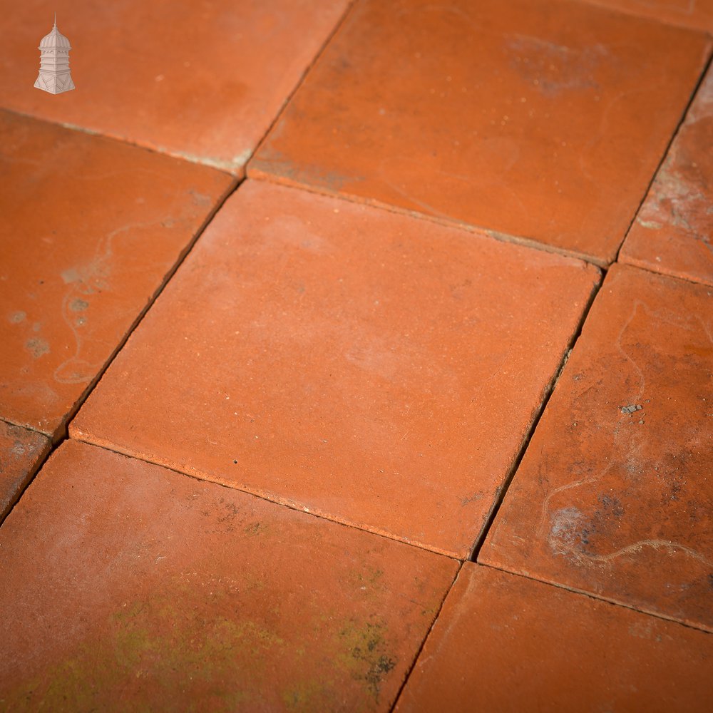 Batch of 320 6 inch x 6 inch Red Quarry Tiles - 7.5 Square Metres