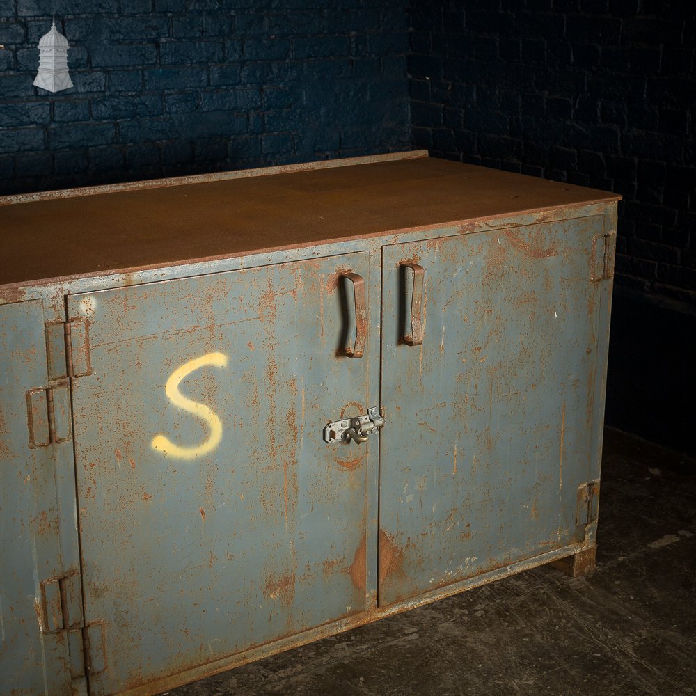 Large Steel Industrial Workbench Cabinet