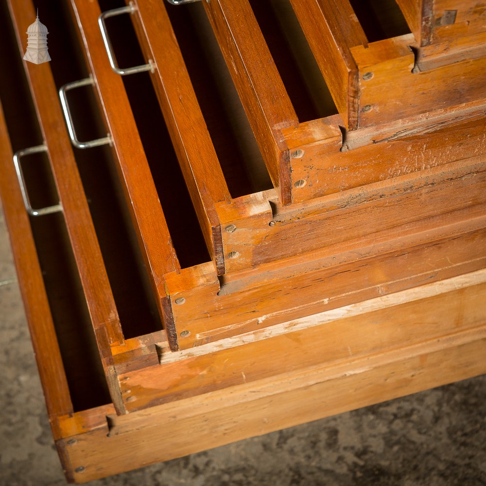 Mid Century Teak Plans Chest