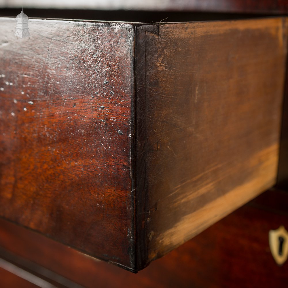 Circa 1740 Mahogany Travelling Chest with Nelson Commemorative Handles