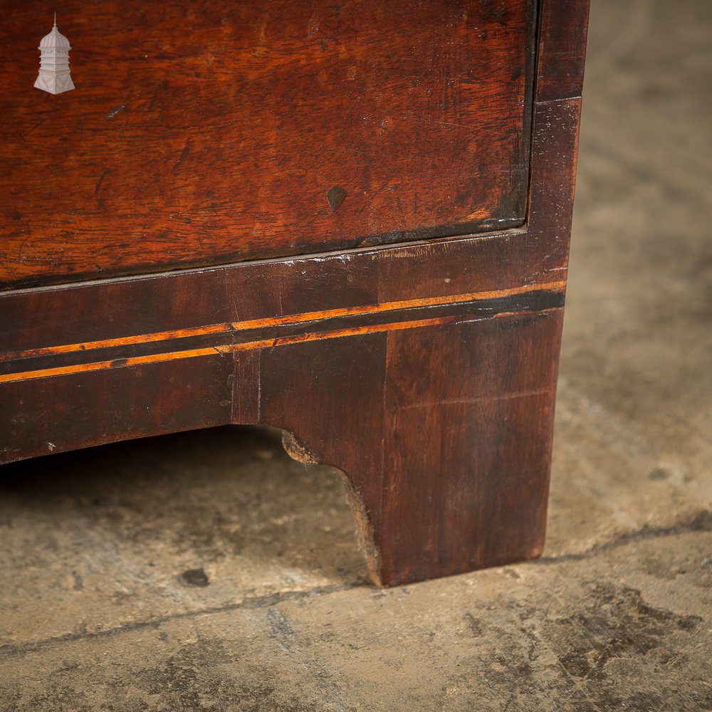 Circa 1740 Mahogany Travelling Chest with Nelson Commemorative Handles