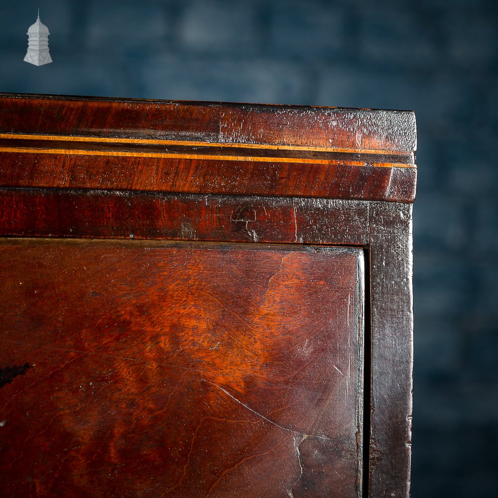 Circa 1740 Mahogany Travelling Chest with Nelson Commemorative Handles