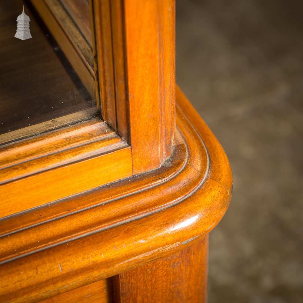 Large Victorian Glazed Teak Museum Display Cabinet