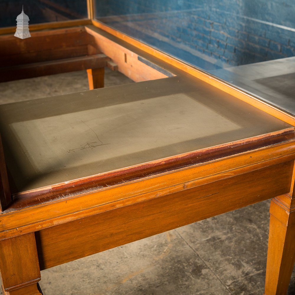 Victorian Large Teak Glazed Museum Display Cabinet