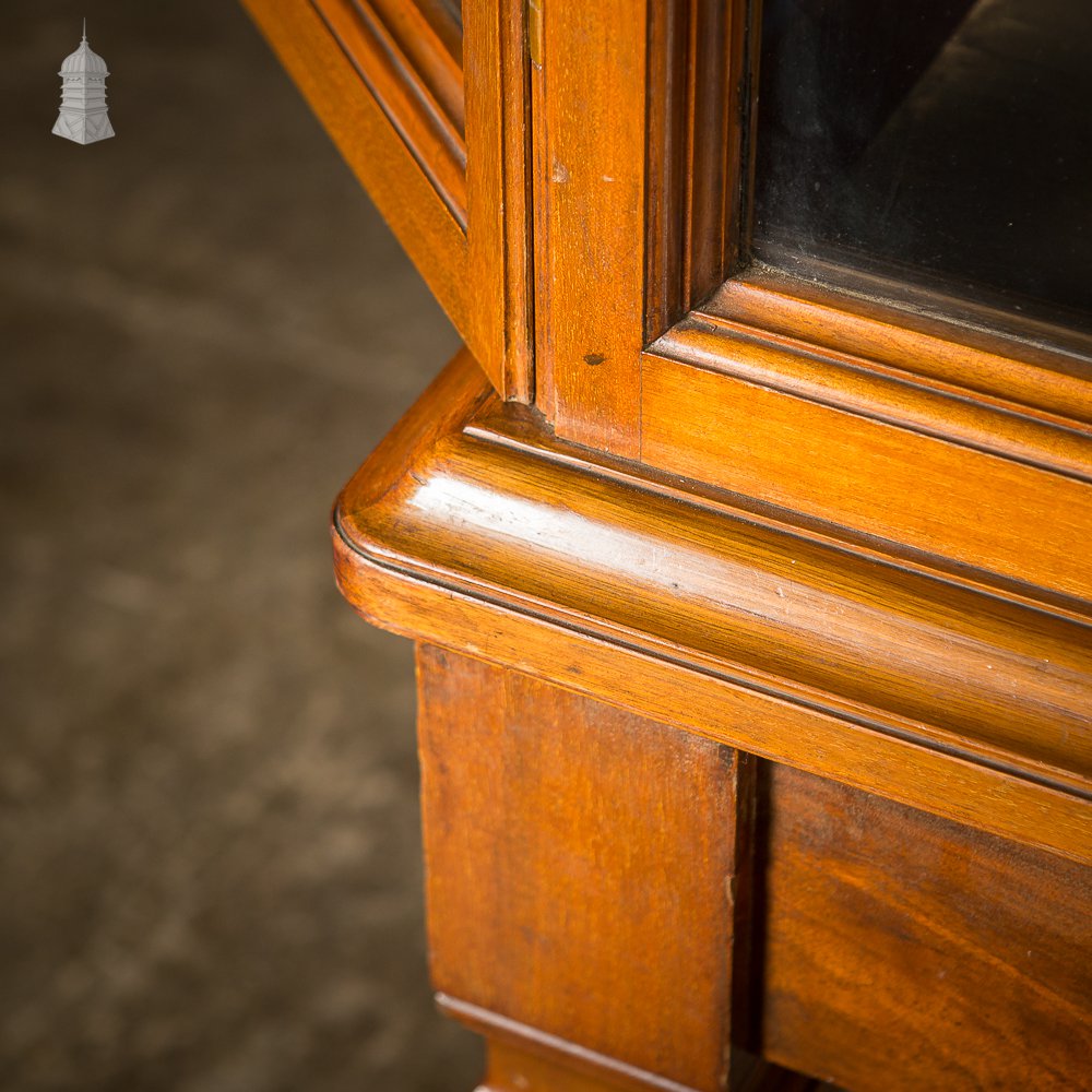 Victorian Large Teak Glazed Museum Display Cabinet