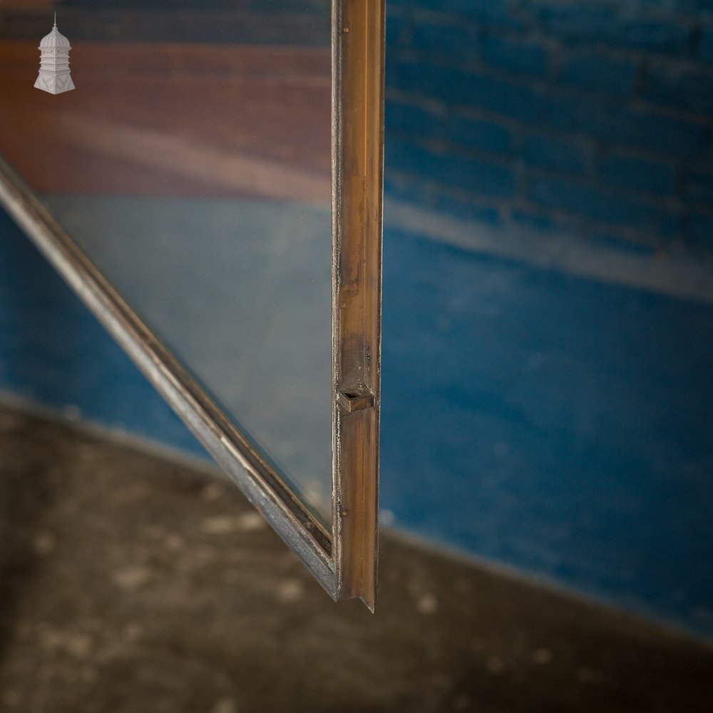 Mid Century Large Teak and Brass Glazed Museum Display Cabinet