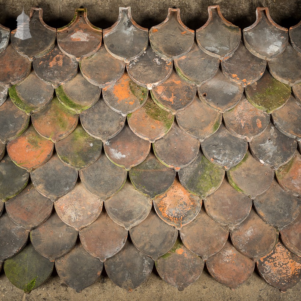 Batch of 1440 Red Clay ‘Fish Scale’ Tiles by Wade & Cherry Hornsea