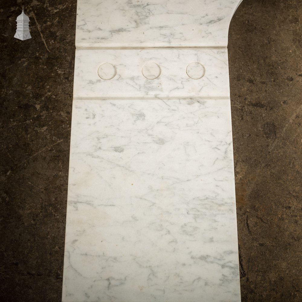 White Marble Fireplace Surround