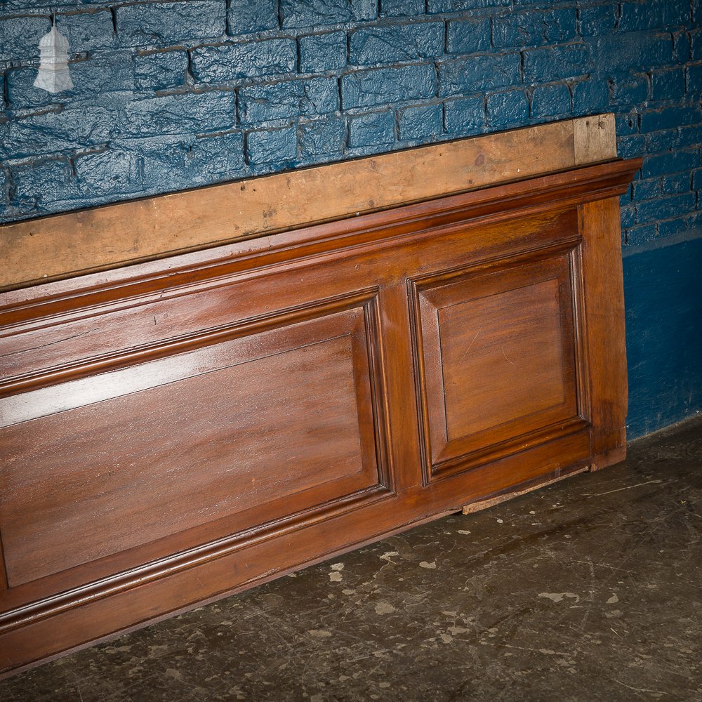 Long 19th C Mahogany Moulded Bar Front Panel