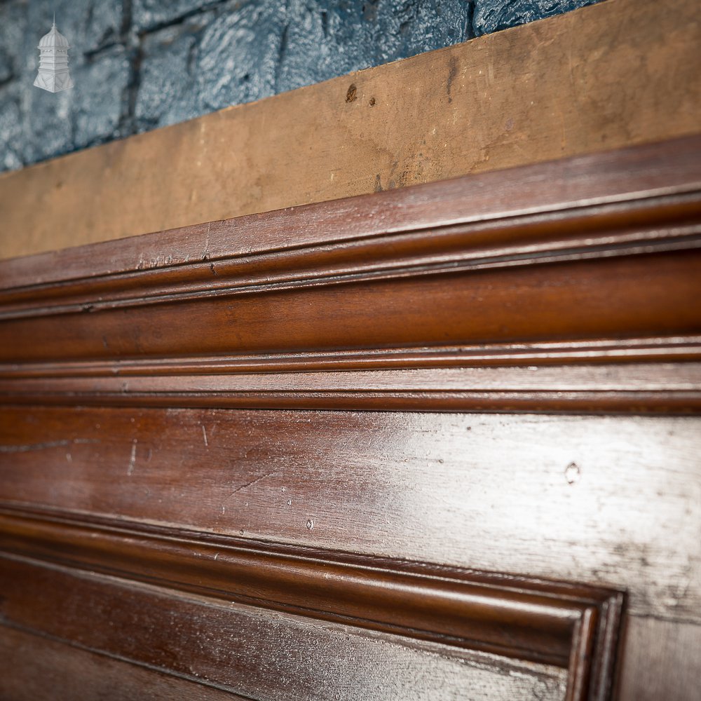 Long 19th C Mahogany Moulded Bar Front Panel