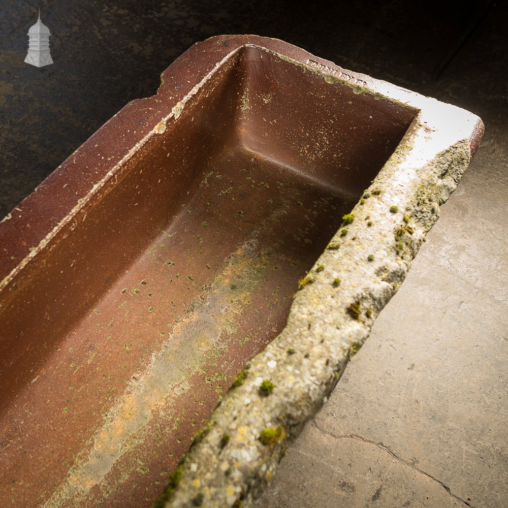 Large Salt Glazed Trough Planter by Farnley & Co