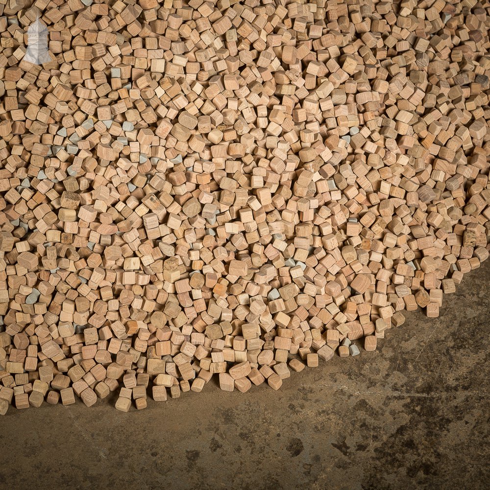 70kg of Hardwood and Ceramic Blocks Mosaic