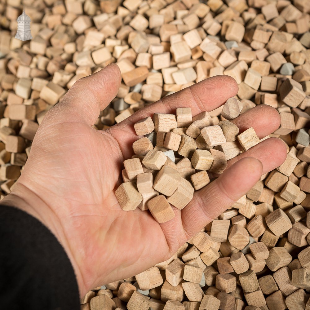 70kg of Hardwood and Ceramic Blocks Mosaic