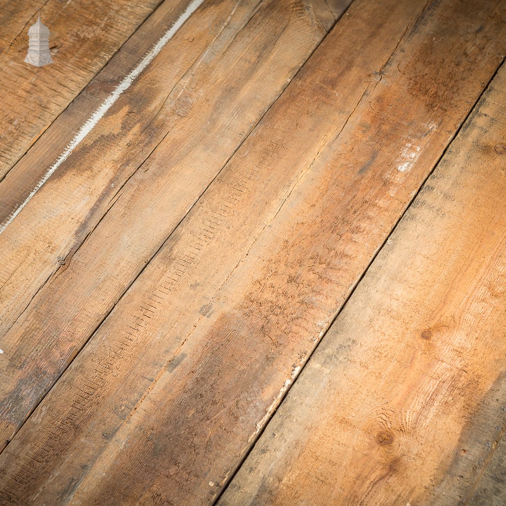 Batch of 10 Square Metres of Oxidised Boards Cut From Reclaimed Joists With Planed Backs