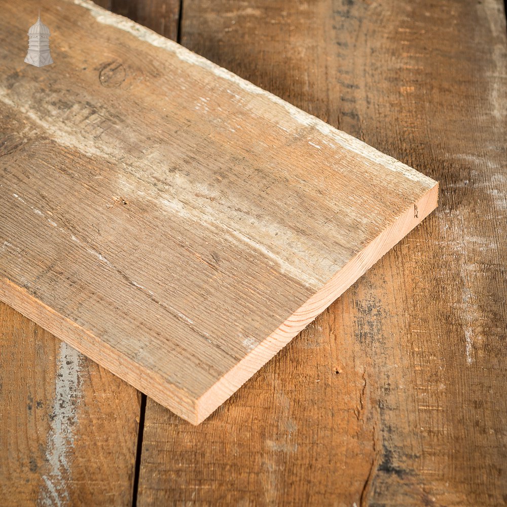 Batch of 10 Square Metres of Oxidised Boards Cut From Reclaimed Joists With Planed Backs