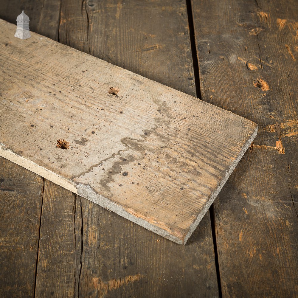 Batch of 41 Square Metres of Distressed Boards with Planed Backs Cut from Reclaimed Timbers