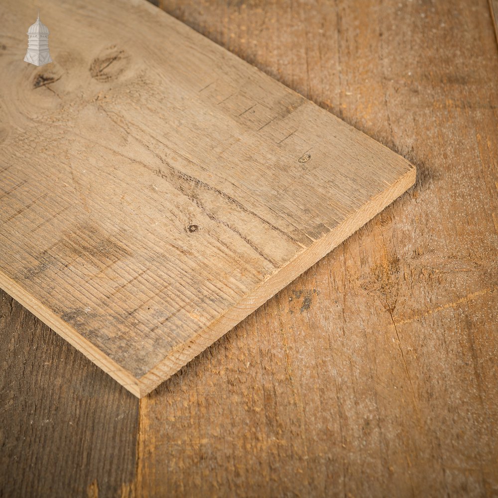 Batch of 45 Square Metres of Oxidised Wall Cladding With Planned Backs Cut from Reclaimed Timbers