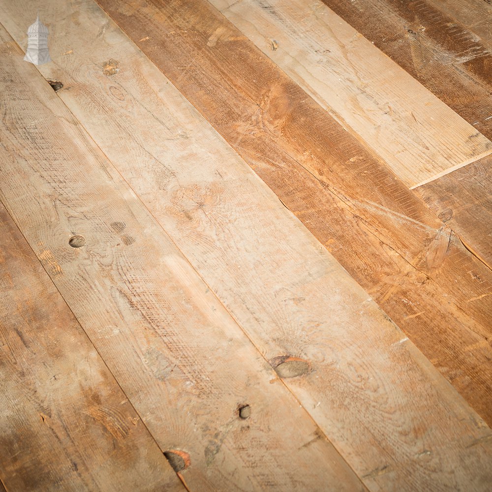 Batch of 21 Square Metres of Oxidised Wall Cladding With Planned Backs Cut from Reclaimed Timbers