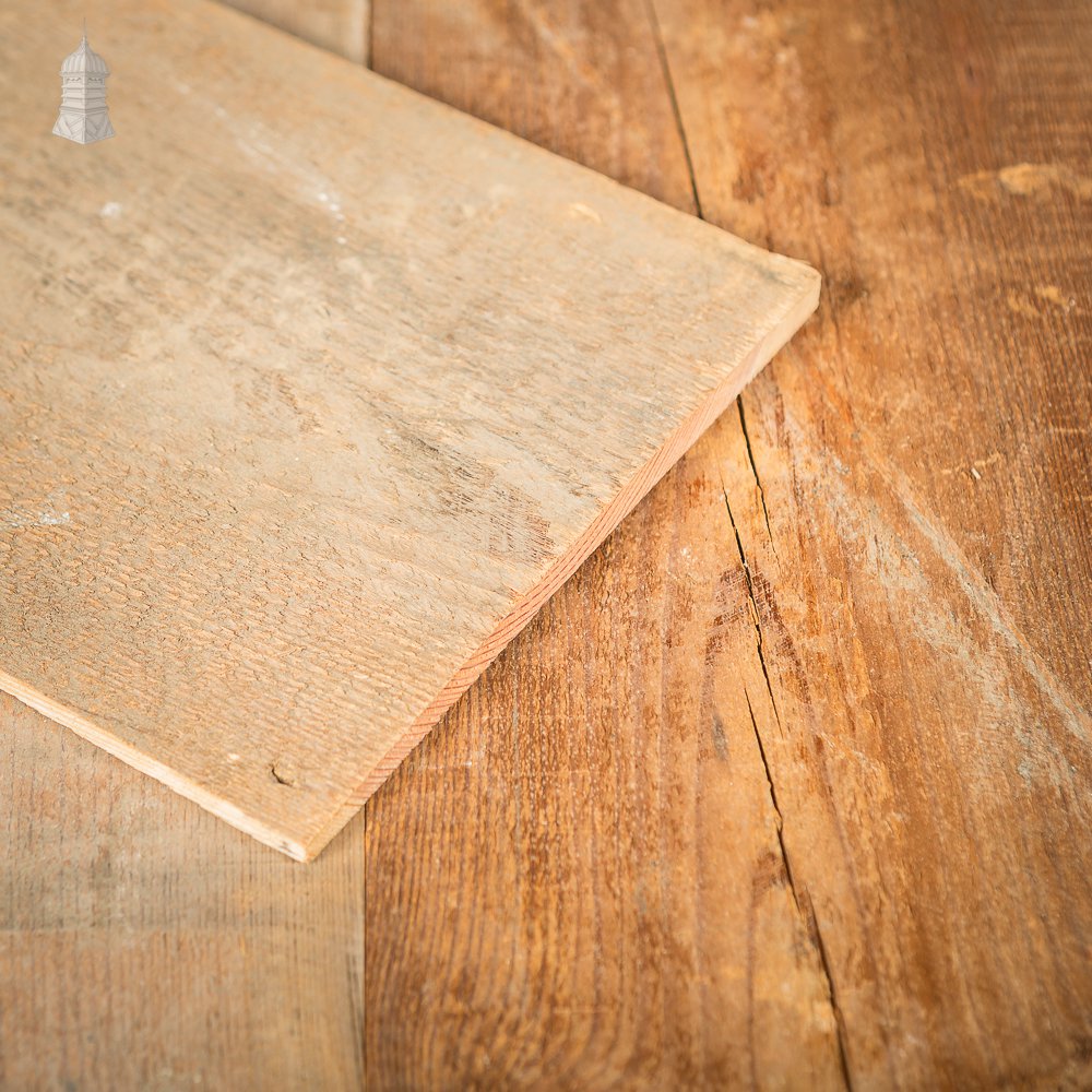 Batch of 21 Square Metres of Oxidised Wall Cladding With Planned Backs Cut from Reclaimed Timbers