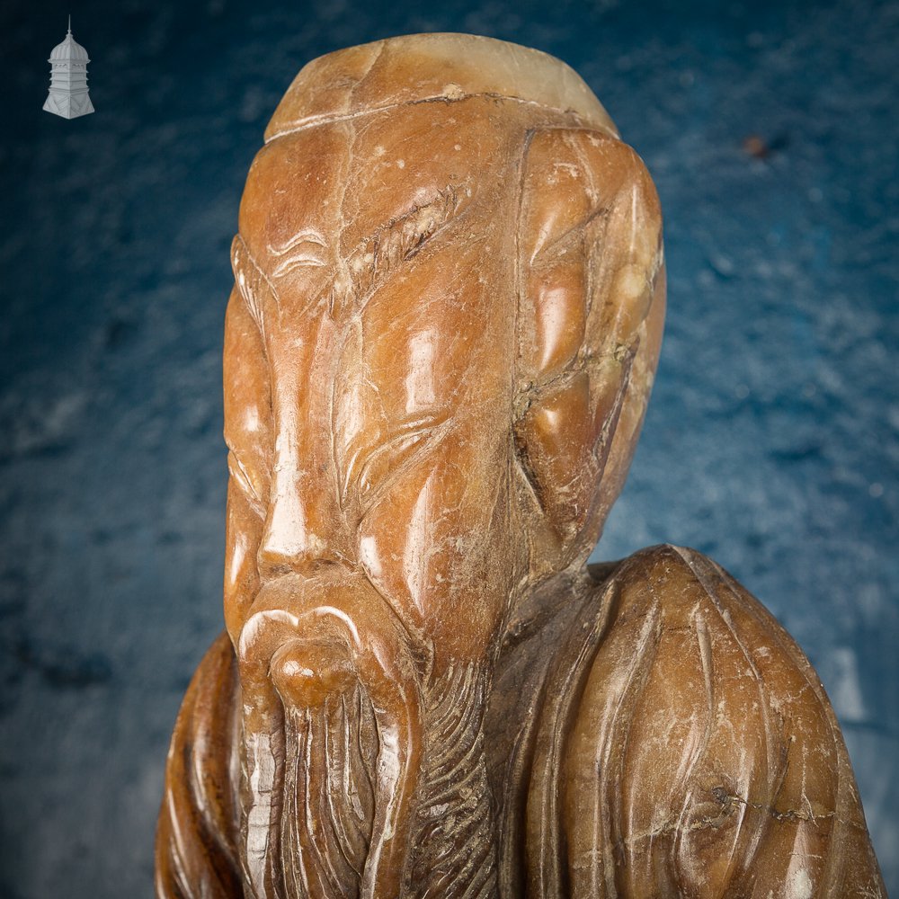 Carved Onyx Oriental Figure