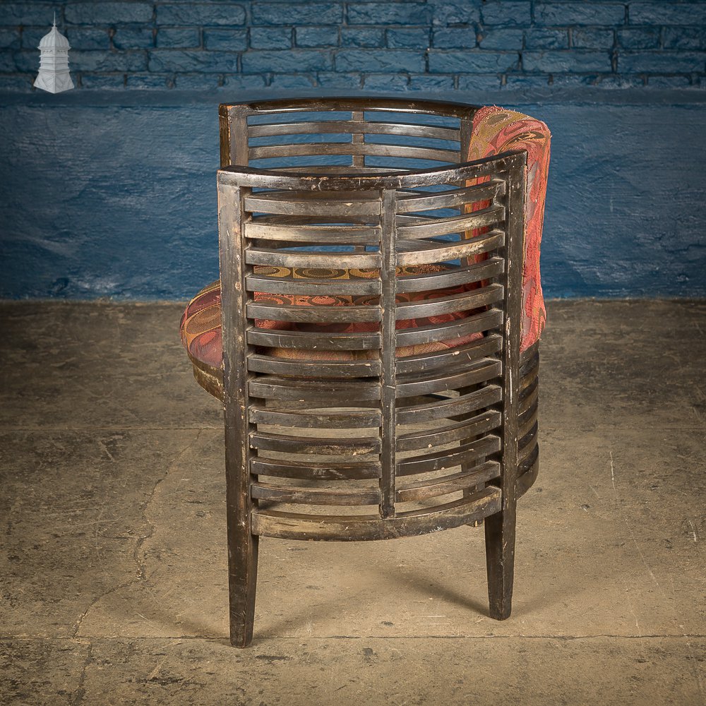 Art Deco Ebonised Tub Chairs from a Hotel in Bombay [No. 2]