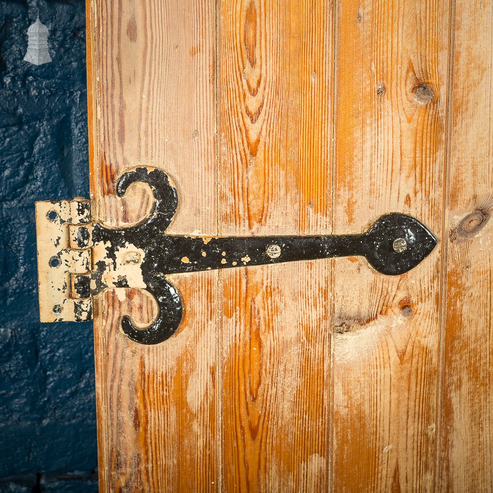 Stripped Pine Braced and Ledged Cottage Door