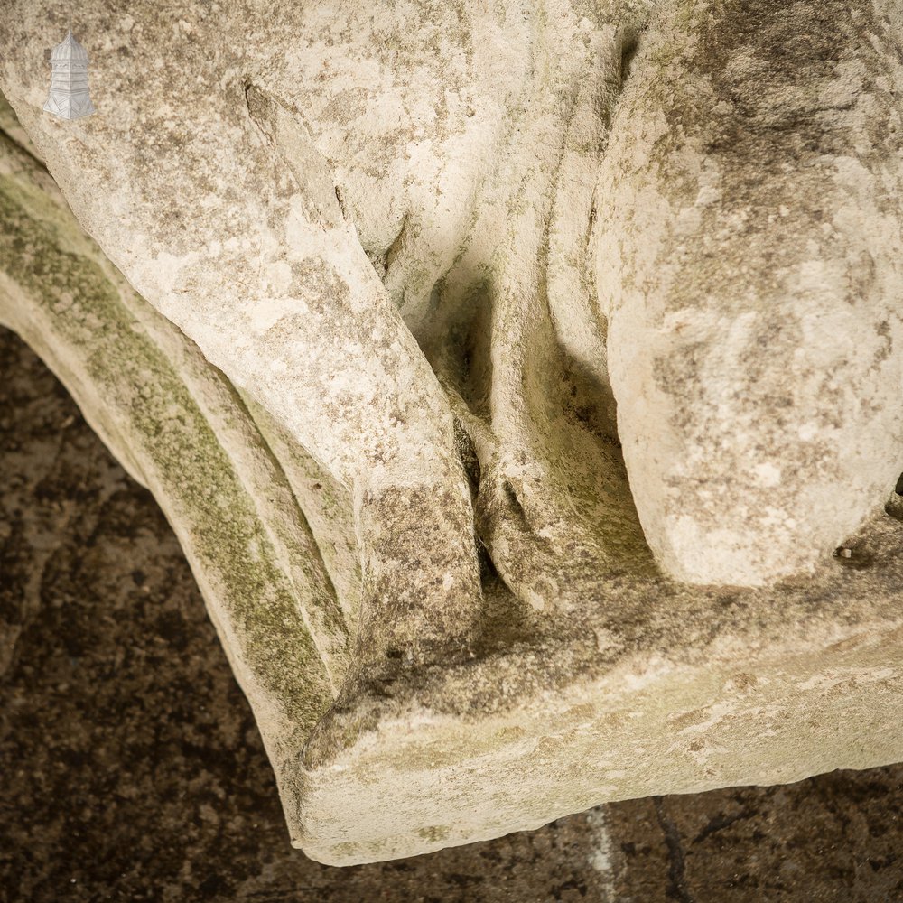 Large Architectural 17th C Stone Cherub