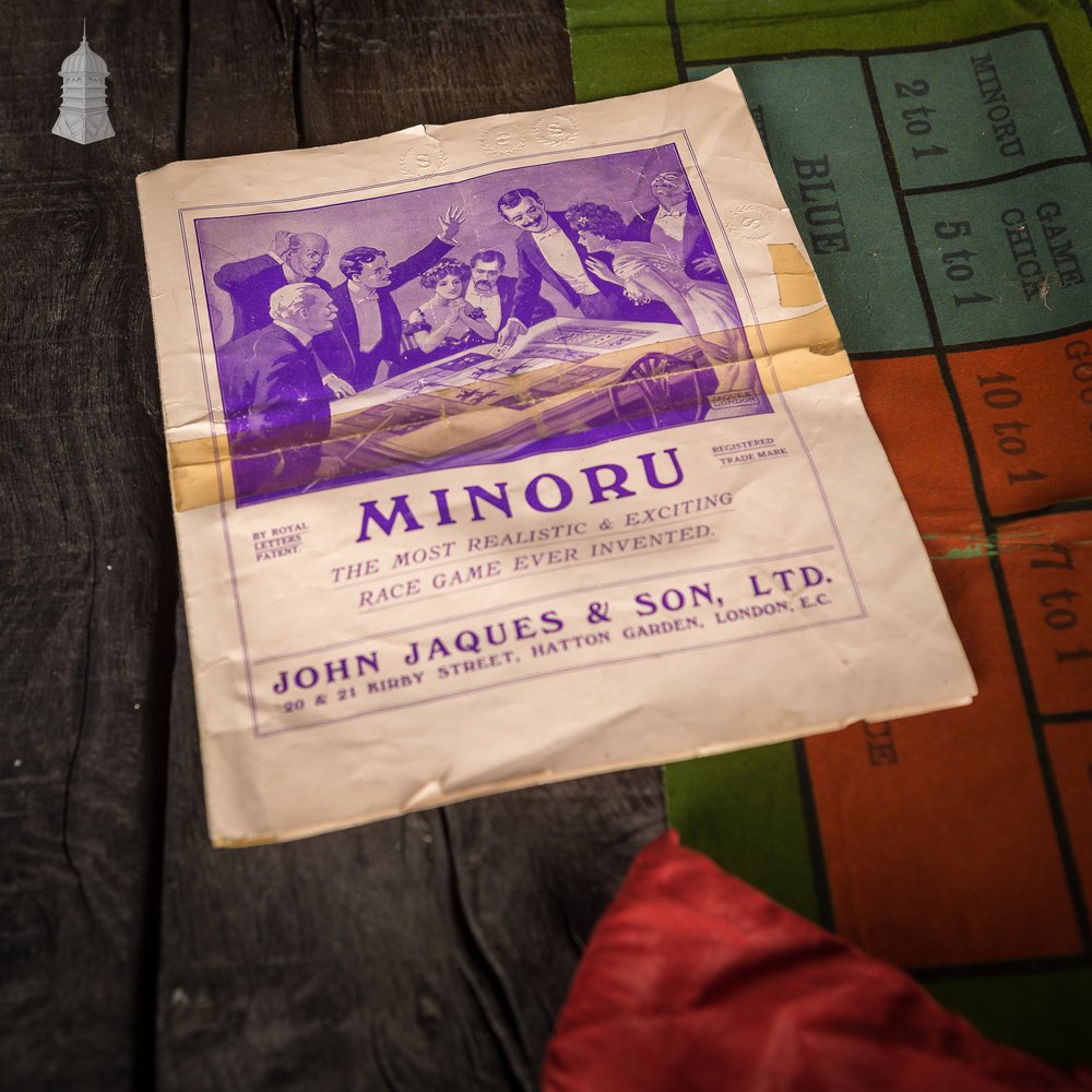 Minoru - The New Race Game by John Jaques & Son Horse Racing Board Game