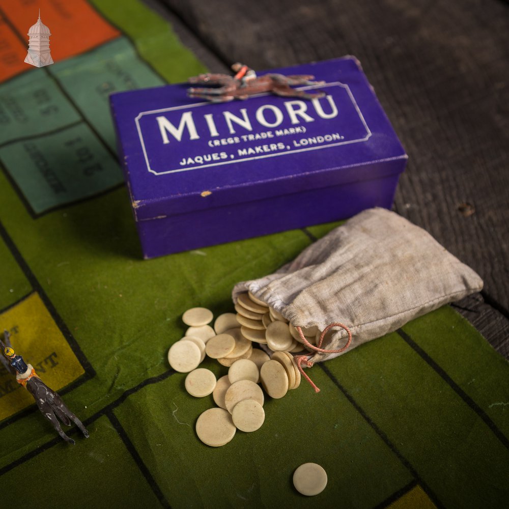 Minoru - The New Race Game by John Jaques & Son Horse Racing Board Game