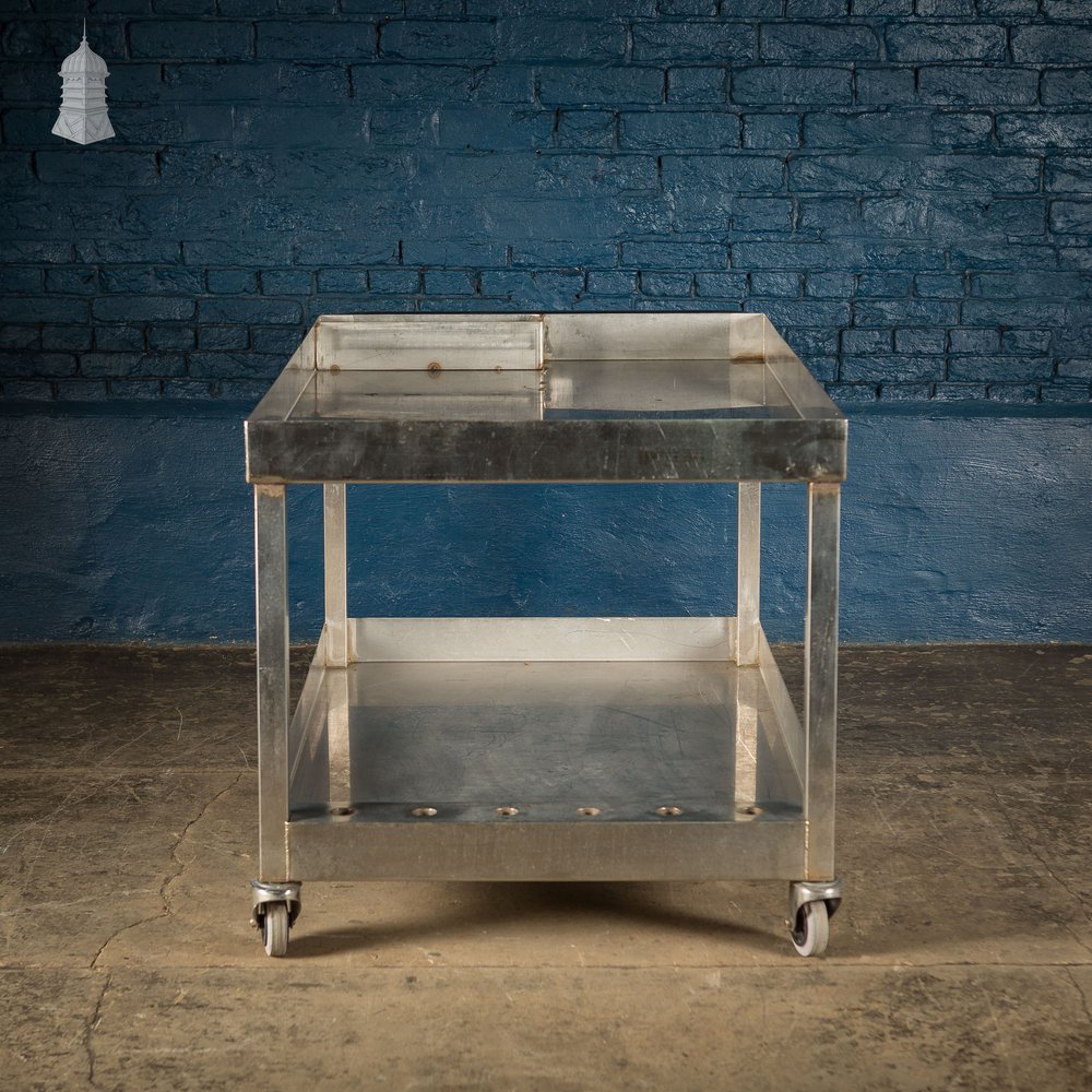 Large Industrial Stainless Steel Wheeled Trolley