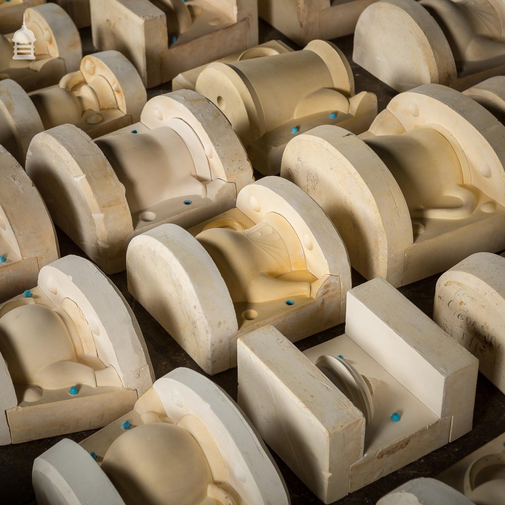 Batch of 68 Vintage Teapot & Vase Pottery Moulds