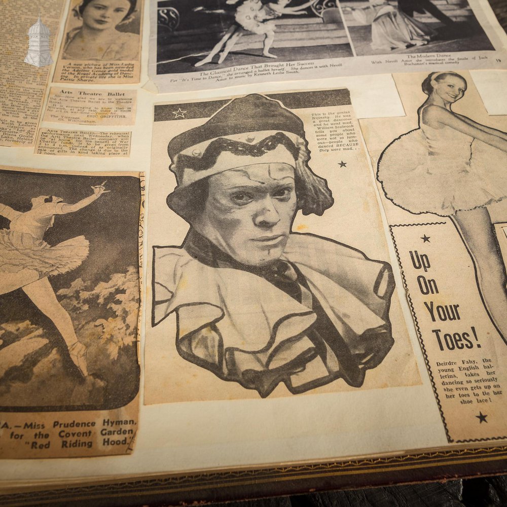 NR47321: Ipswich Museum Portrait Book Containing 1940’s Newspaper Clippings and Ballet Programmes From Theatre Royal Norwich