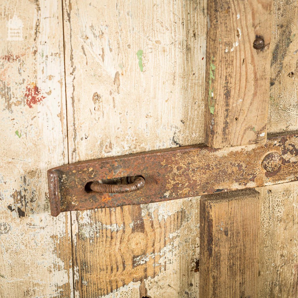 Vintage 8ft Tall Industrial Workshop Cupboard Cabinet