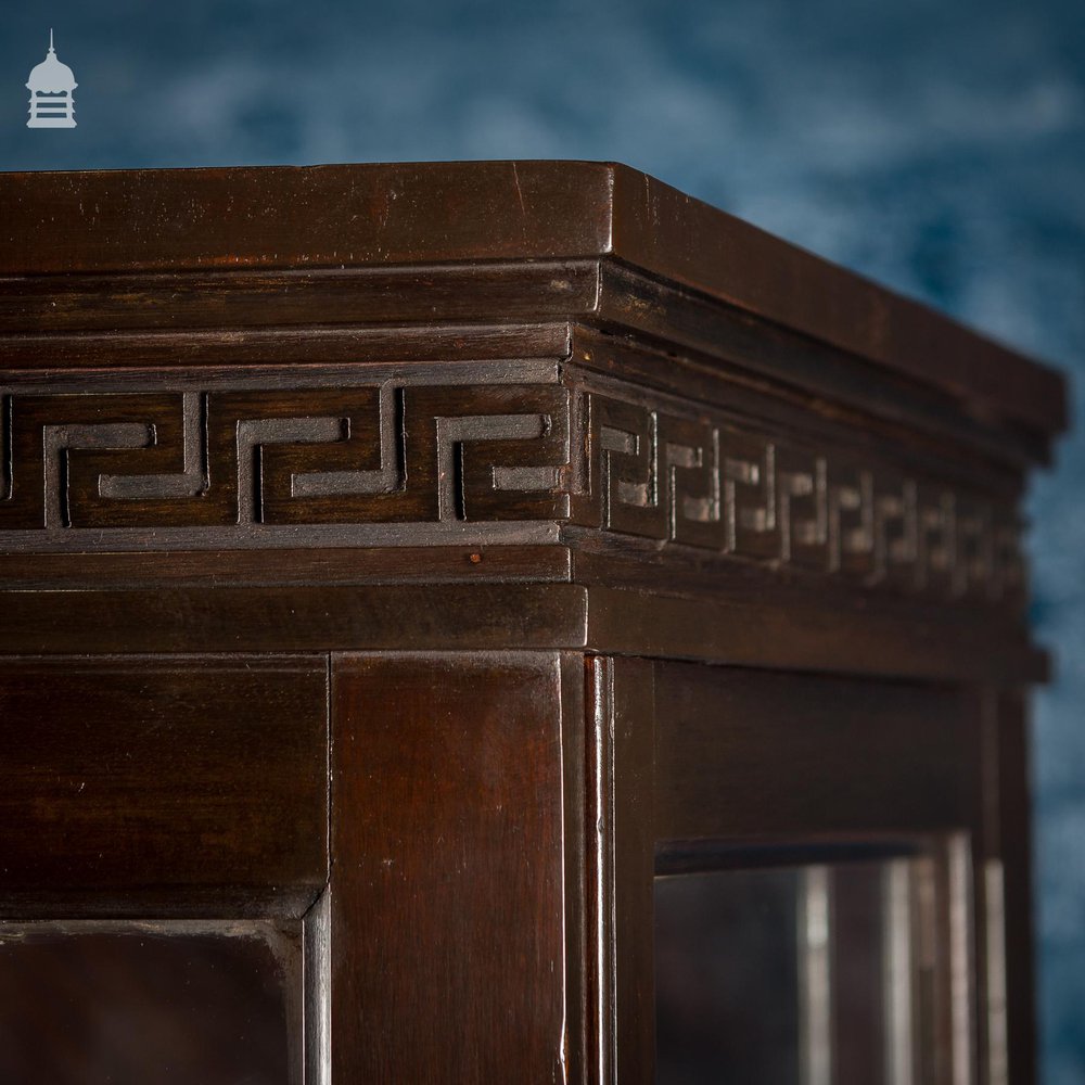 19th C Bow Fronted Glazed Confectionery Cabinet