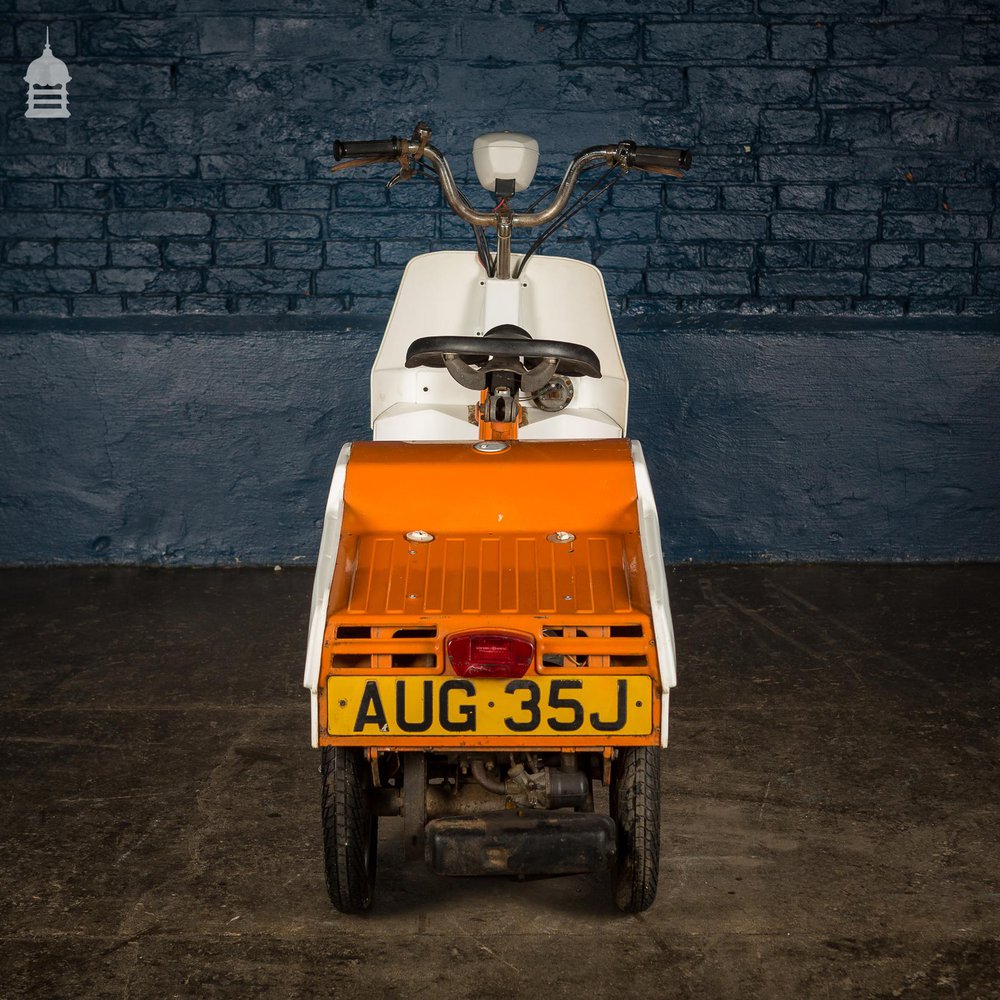 1970’s Orange BSA Ariel 3 50cc Motorised Tricycle Moped