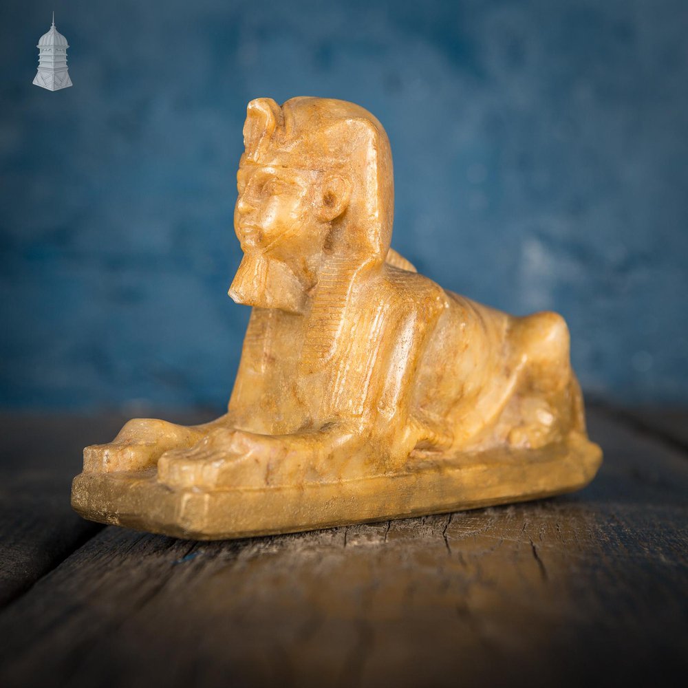 NR50121: 19th C Desktop Small Marble Sphinx