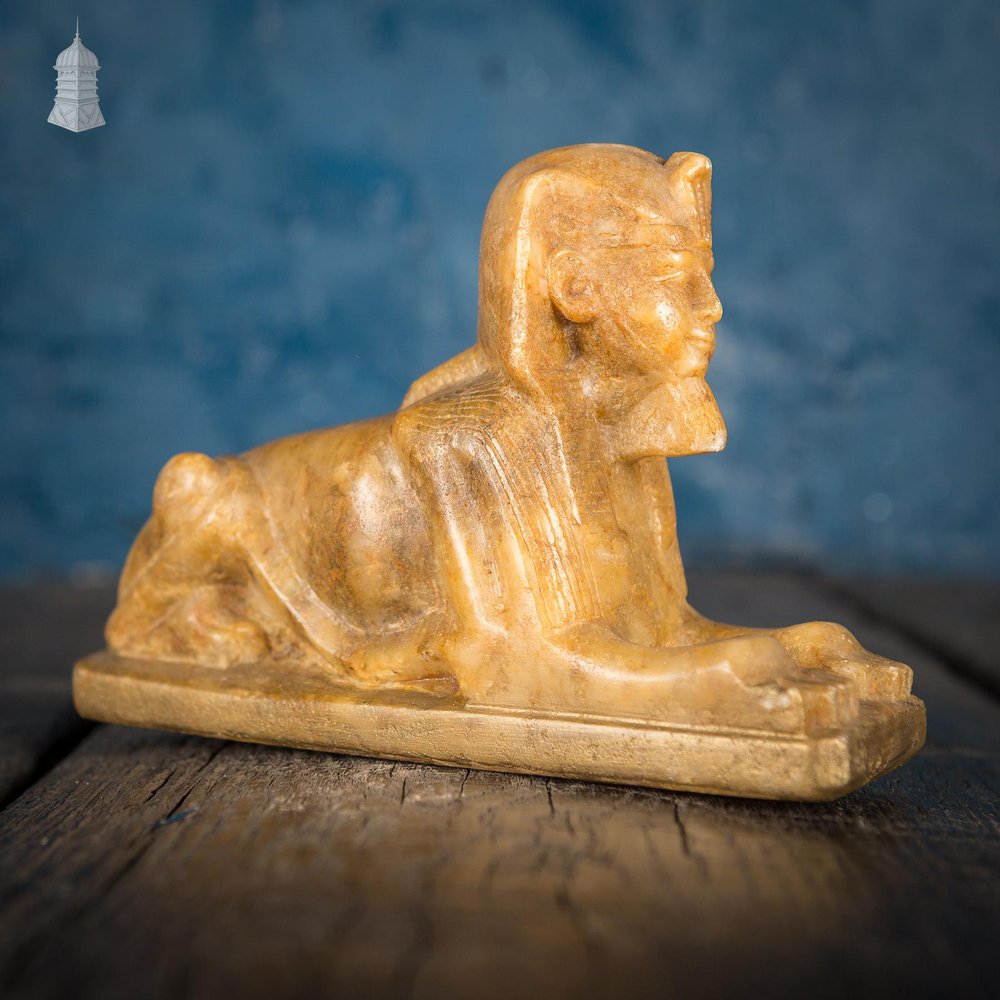 NR50121: 19th C Desktop Small Marble Sphinx