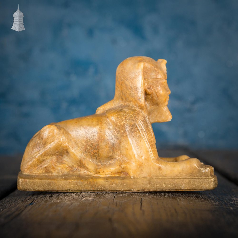 NR50121: 19th C Desktop Small Marble Sphinx