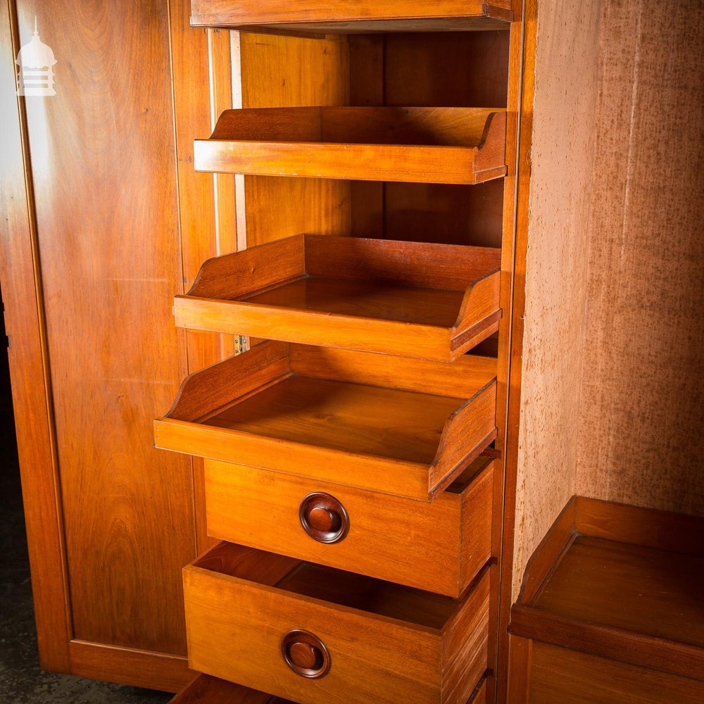 19th C Compact Satin Wood Wardrobe