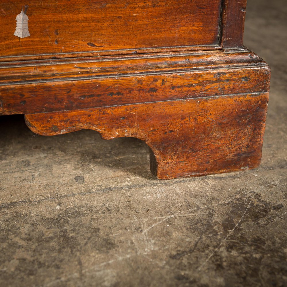 NR52421: Very Wide Georgian Mahogany 4 Drawer Chest Brass Drop Handles