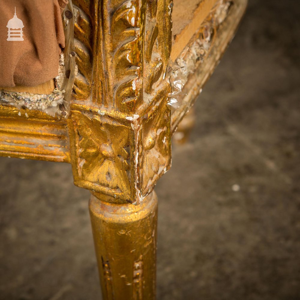 Pair of 19th C Louis XV Style Plaster and Gesso Arm Chairs