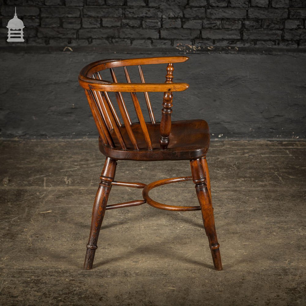 Adapted Low Back Windsor Chair Circa 1830